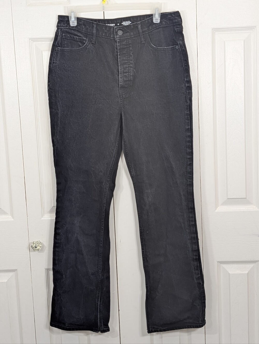 Old Navy: Extra High Rise Kicker Bootcut - Black - Size 12